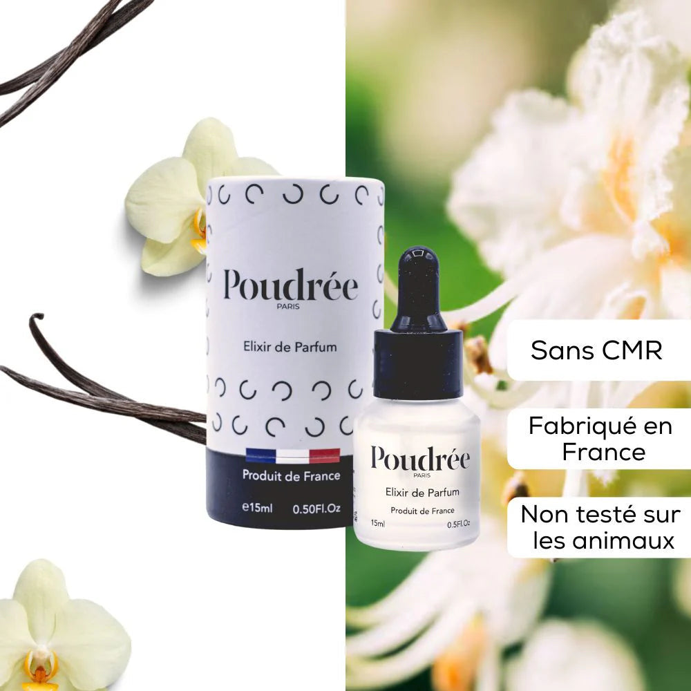 Pack – Bougie parfumée et Élixir – Poudrée Paris