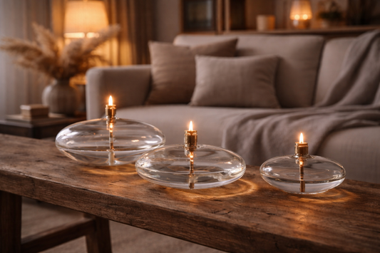 Trio lampe a huile intérieur