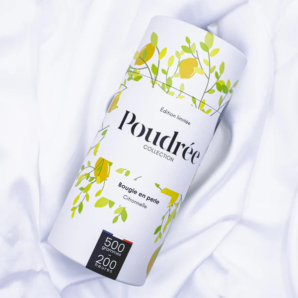 Bougie en perles de cire parfumées -  Edition Limitée - Poudrée Paris
