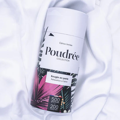 Bougie en perles de cire parfumées -  Edition Limitée - Poudrée Paris