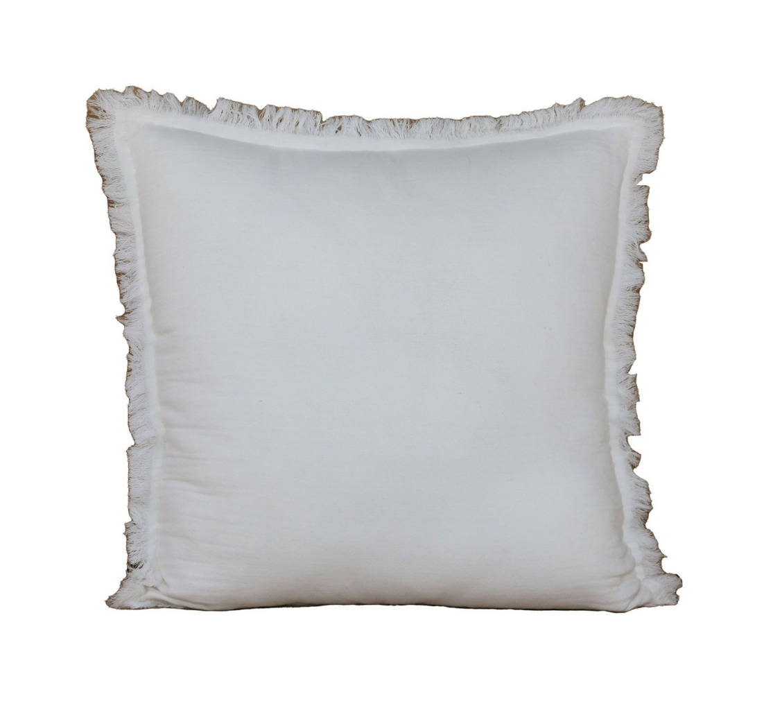 Coussin ROMANE en gaze de coton lavé