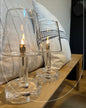 Lampe à Huile Salon Clair – Verre Soufflé Transparent – Peri Living