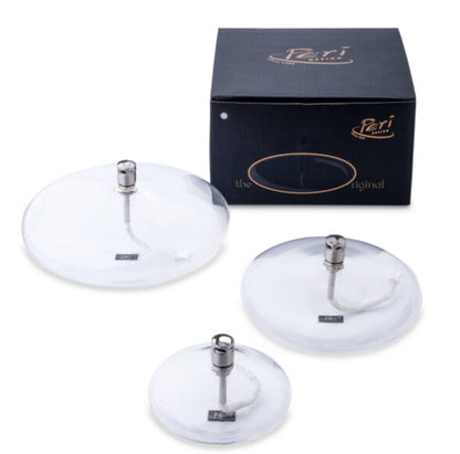 Trio de Lampe à Huile en Verre + Bouteille de Paraffine Offerte - Design Peri Living