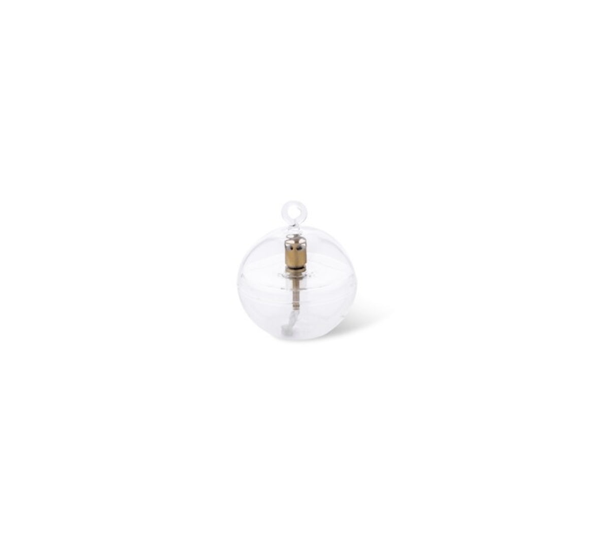 Lampe à Huile Ronde Cover - Verre & Laiton - Peri Living