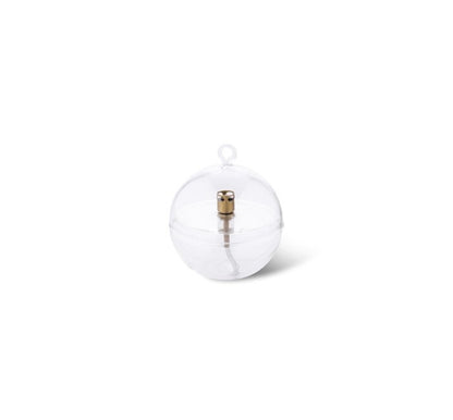 Lampe à Huile Ronde Cover - Verre & Laiton - Peri Living