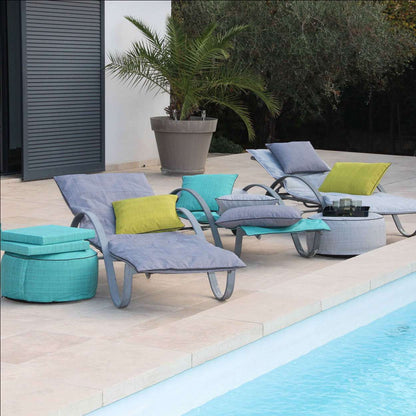 Coussins Antibes – Déhoussables – Tissu outdoor (extérieur) déperlant et anti-UV