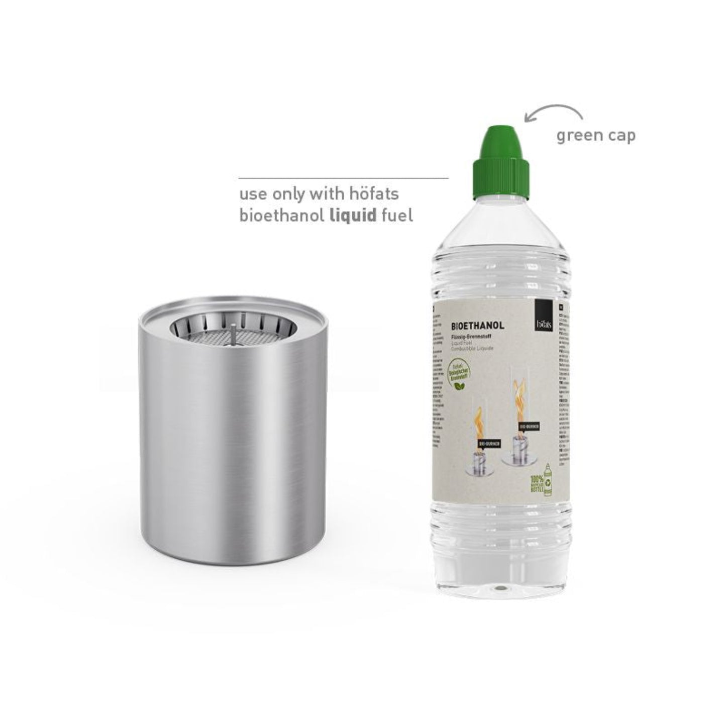 photo du produit sur fond blanc avec la photo du combustible compatible