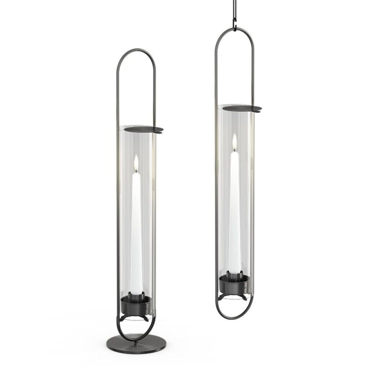 photo des deux façons d'exposer les grandes bougies oval candle