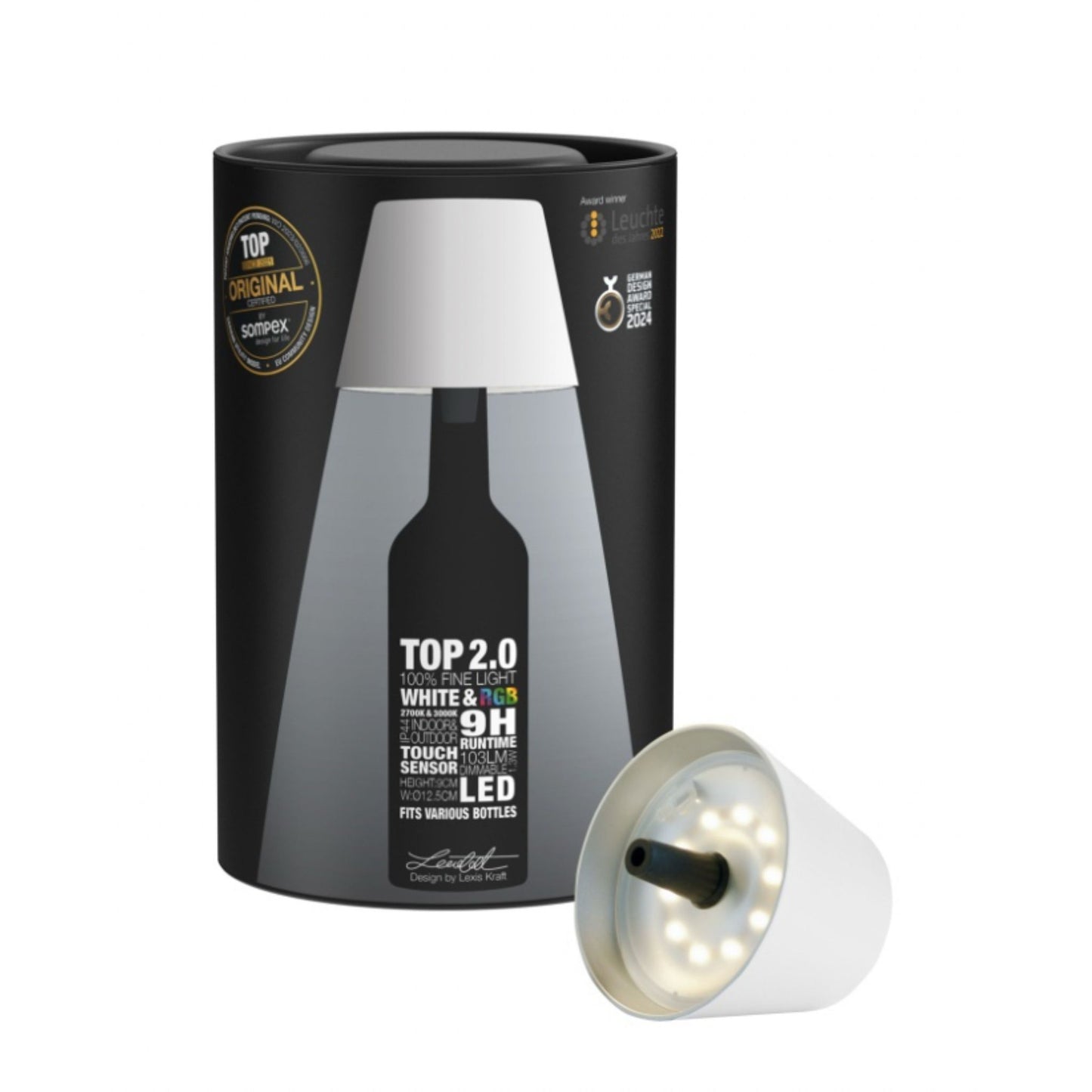 pack du bouchon lumineux blanc 