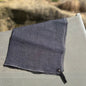 torchon en lin couleur granit